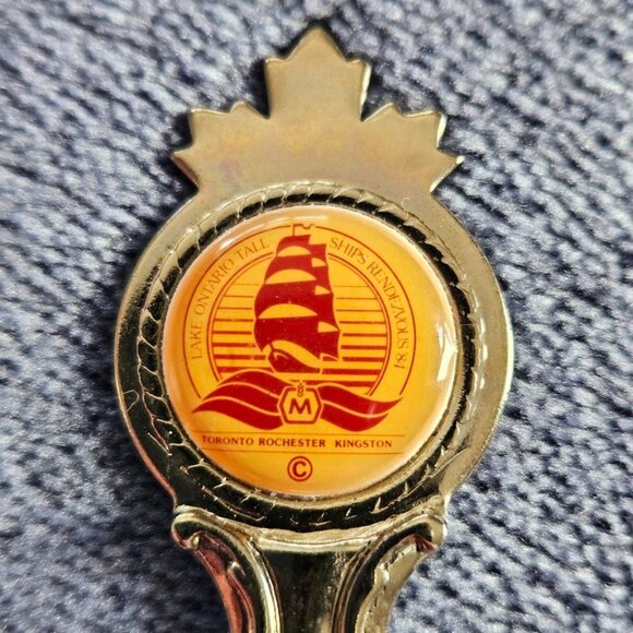 Vintage Set/Lot 3 Souvenir Spoons - Vancouver Expo 86, Ontario Tall Ships & RCMP - Picture 2 of 10